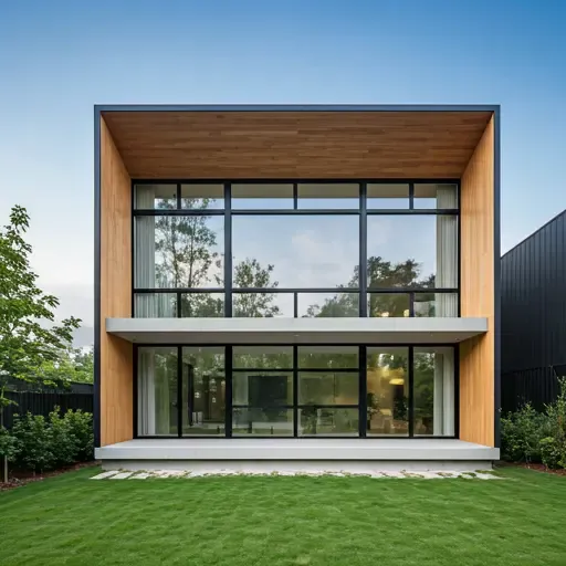 Modern house with impact windows