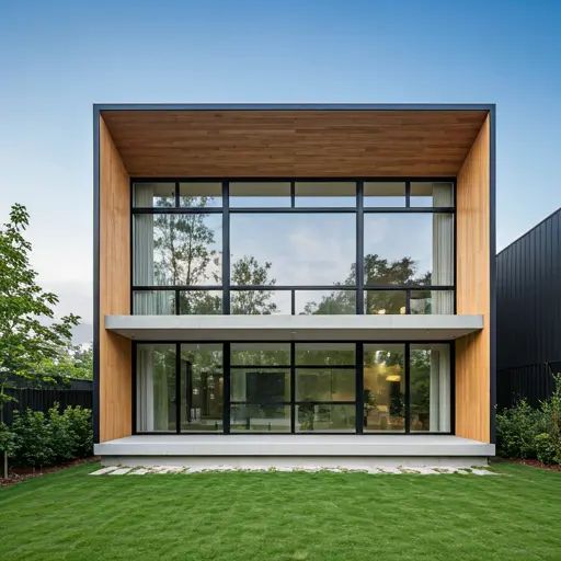 Modern house with impact windows