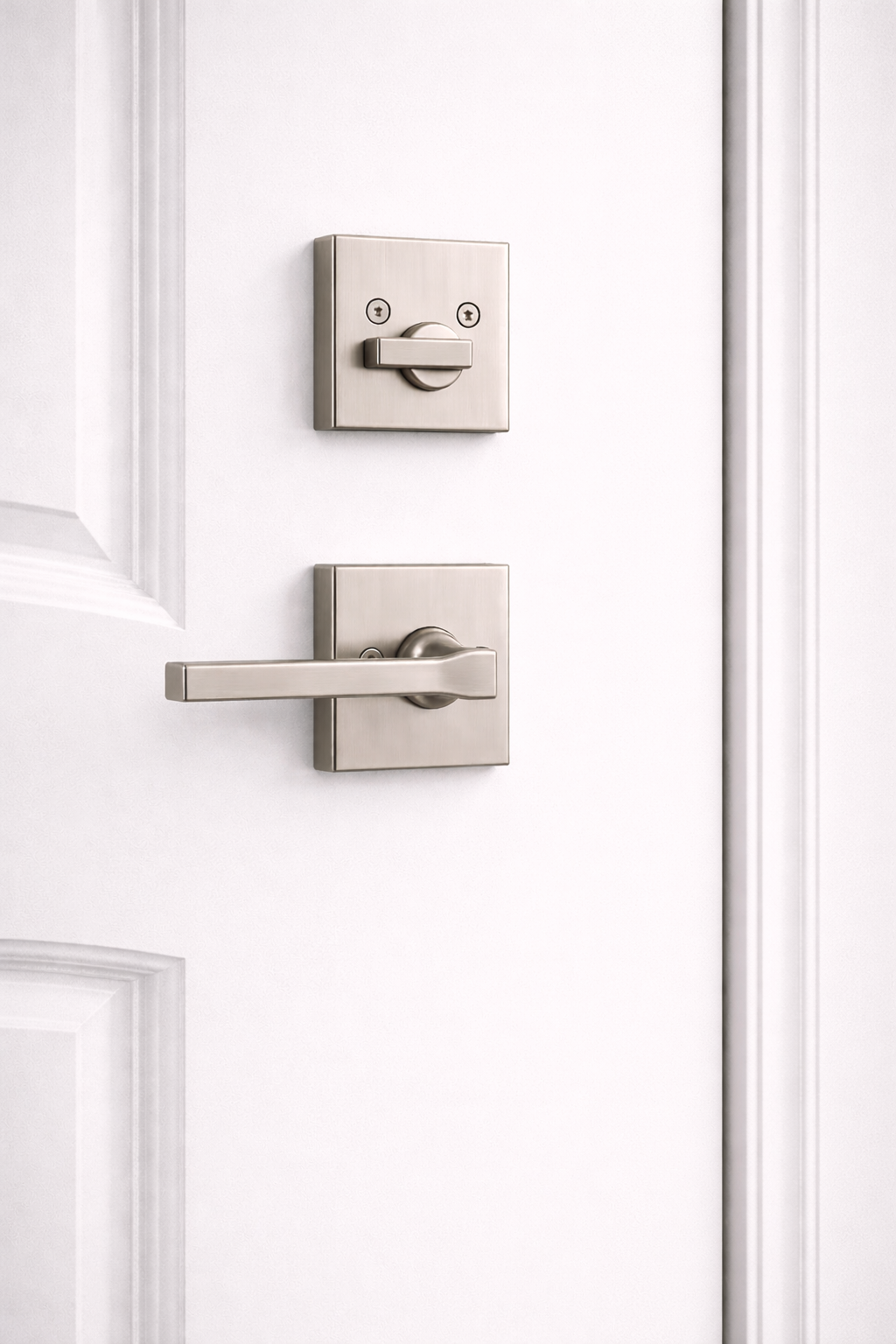 Sleek hardware finish